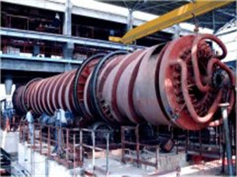 大型蒸汽烘干機(jī)現(xiàn)場