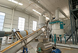 臨沂某安康固態(tài)發(fā)酵料歐式烘干現(xiàn)場