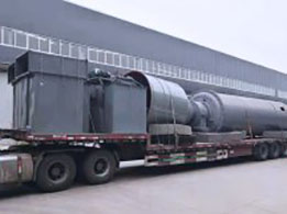 發往東北的φ2.2×7.5m球磨機開始運輸